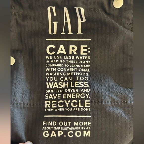 Gap Vintage Velvet Black Jeans Slim High Rise Size 27 - Picture 13 of 13